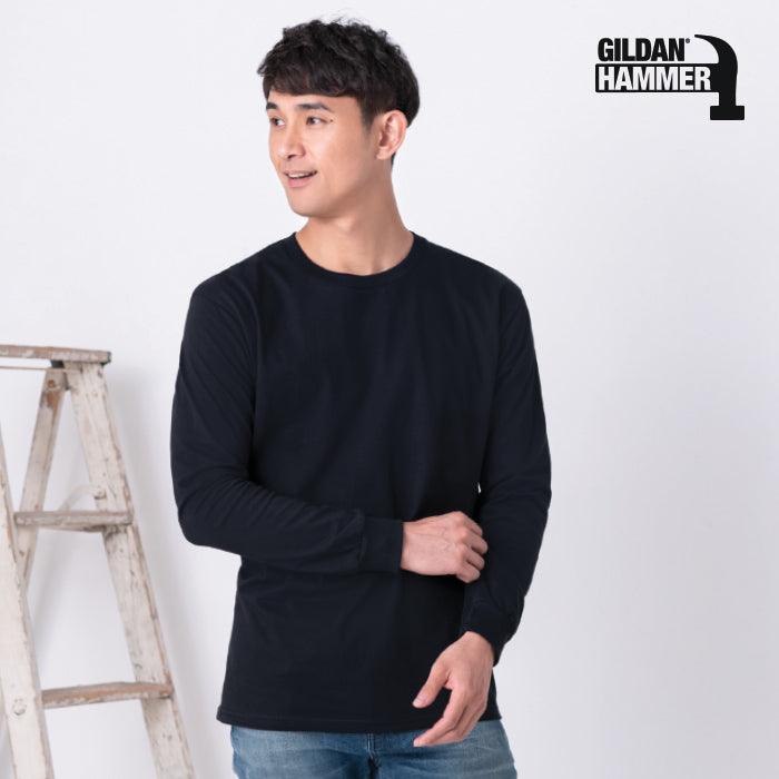 HA40 - GILDAN HAMMER 210g 全棉平紋長袖T恤