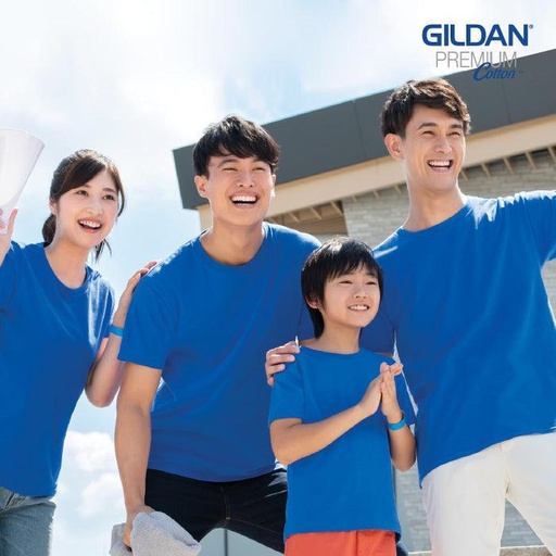 GILDAN 180g 全棉平紋(設有童裝及成人碼)短袖圓領T恤 - GD7600